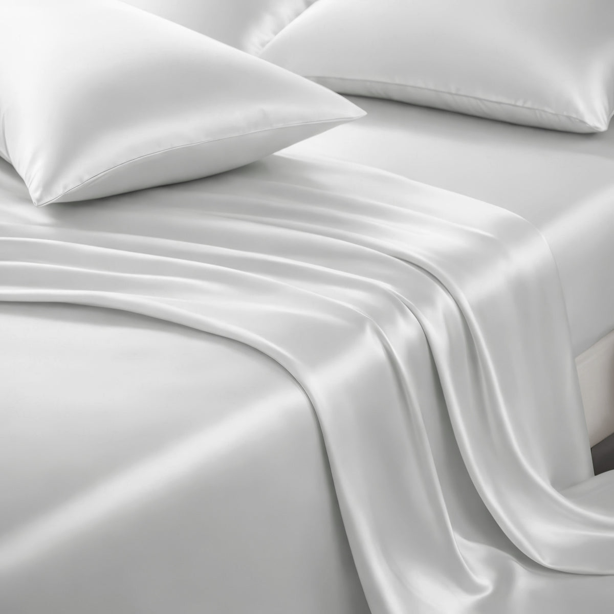 22MM Mulberry Silk Flat Sheet-Silver