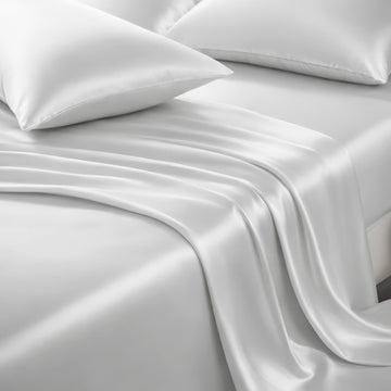 22MM Mulberry Silk Flat Sheet-Silver